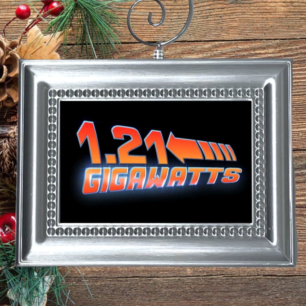 Back To The Future Retro Nostalgic Movie Memorabilia Christmas Tree Ornament